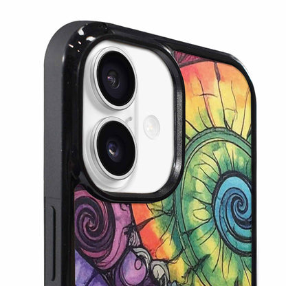iPhone 17 Case — Tie Dye Swirls (black Tie Dye, Custom Made Phone Cover