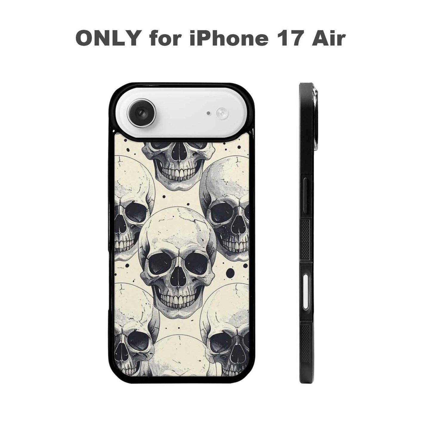iPhone 17 Air Case — Skull Dark Art Gothic Print Gothic, Custom Phone Case