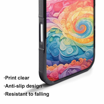 iPhone 17 Pro Max Case — Tie Dye Swirls Tie Dye, Personalized Phone Case