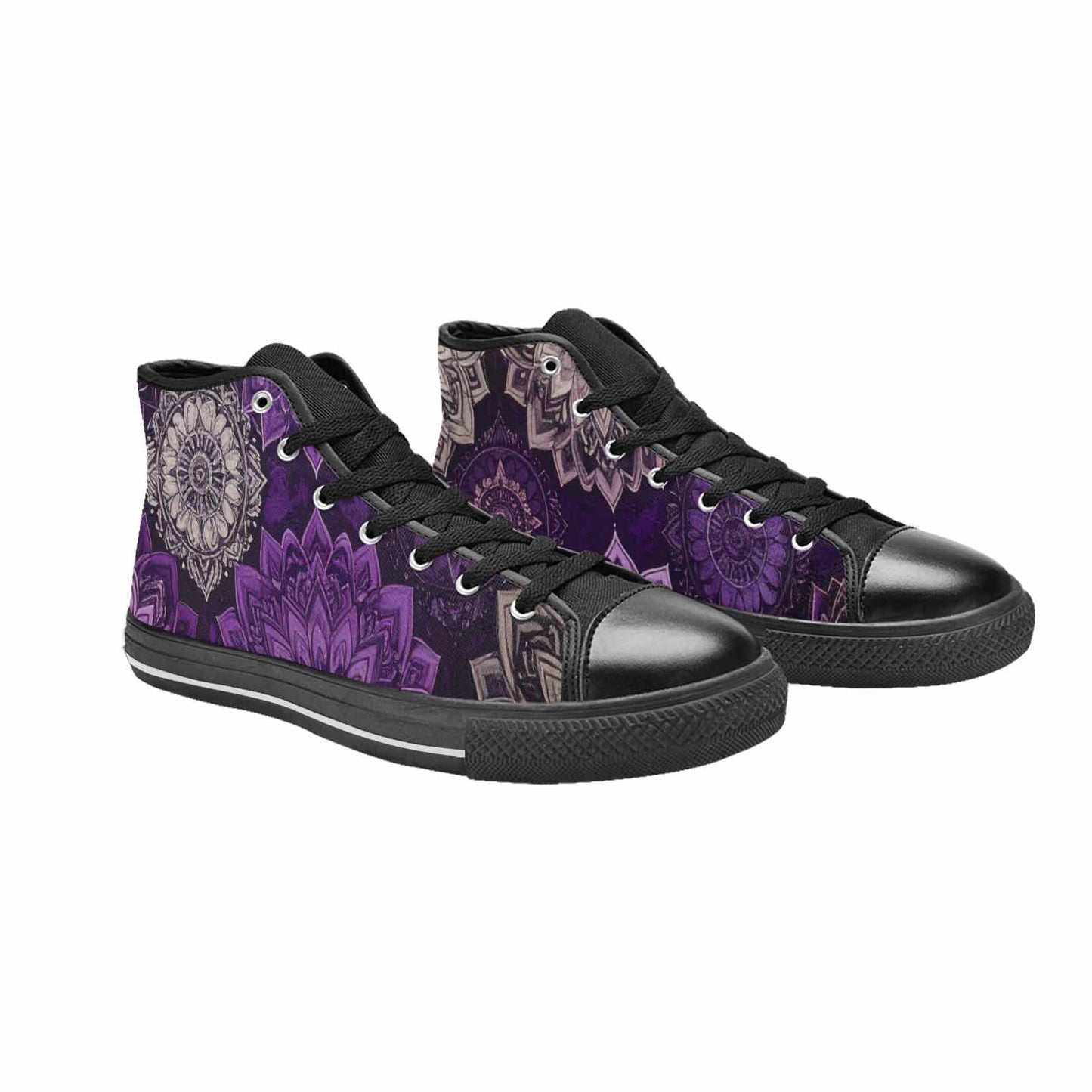 WOMEN'S Mandala High Top Canvas Dark Academia Sneakers