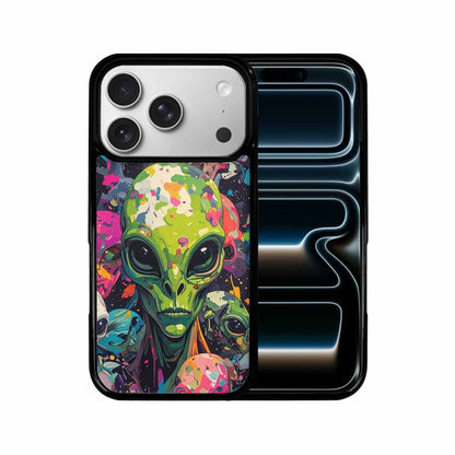 iPhone 17 Pro Case — Aliens Camo Aliens Pattern Hundreds Alien, Custom Art Phone Cover