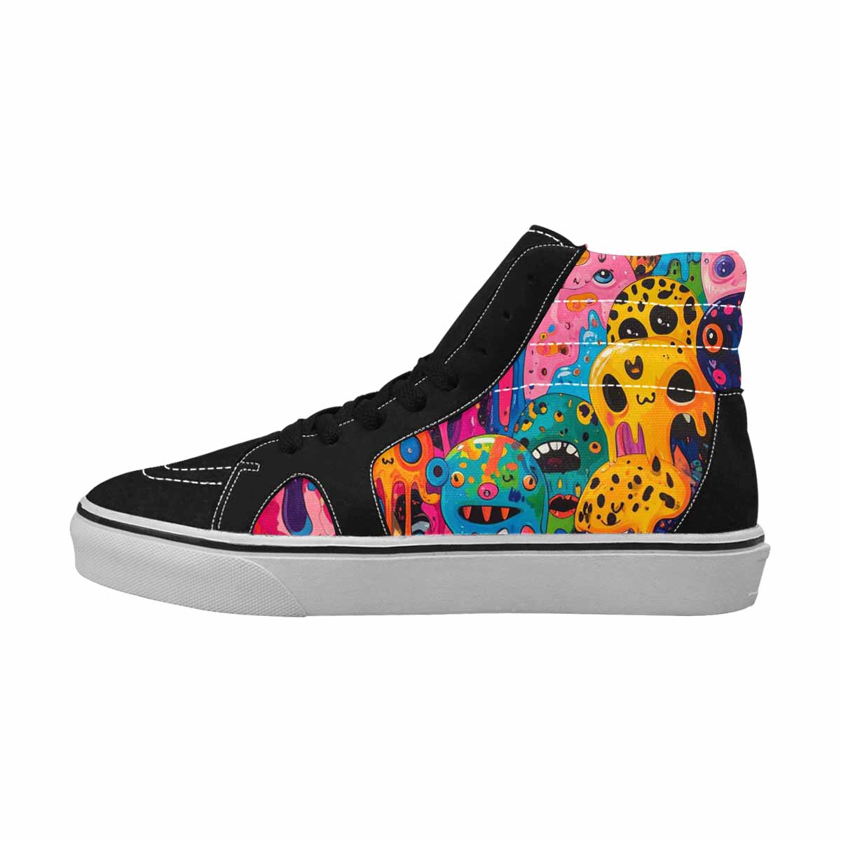 MEN'S Melting Aliens High Top Canvas Dreamlike Custom Shoes