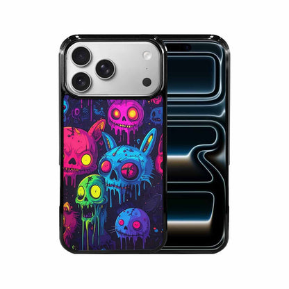 iPhone 17 Pro Max Case — Mixed Toxic Glow Creature Cartoon Cute, Custom Phone Case