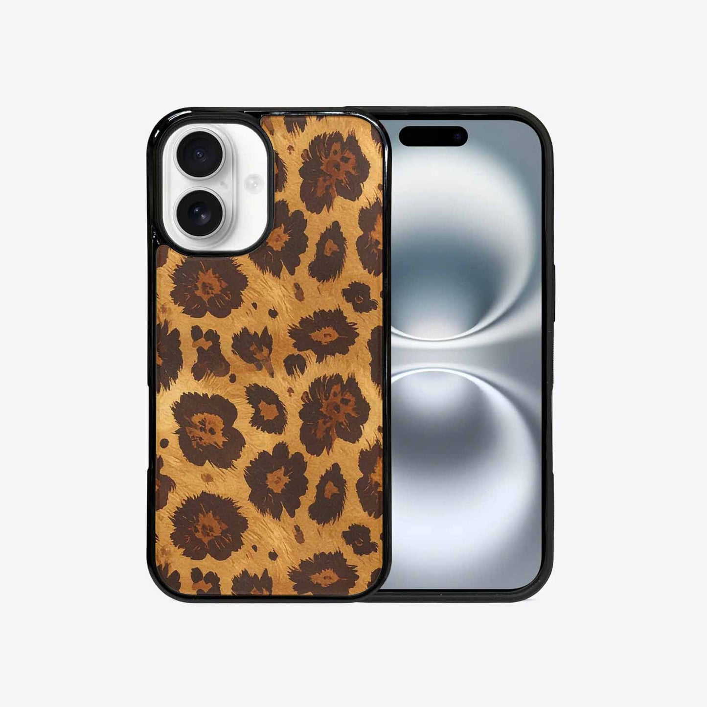 iPhone 16 Case — Classic Leopard Print Warm Golden Tan, Custom Phone Case