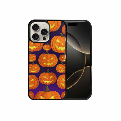 iPhone 16 Pro Max Case — Halloween Jackolantern Purple Sky Custom, Custom Print Case Cover