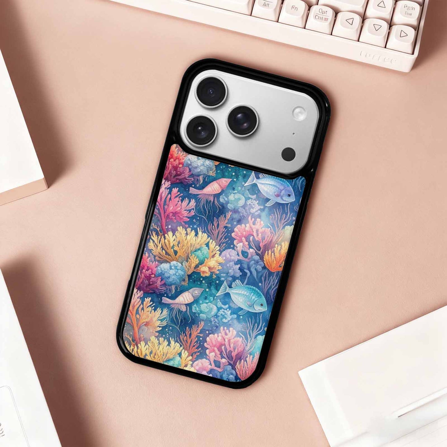 iPhone 17 Pro Case — Small Fish Scale And Coral Original, Custom Designed Case Cover
