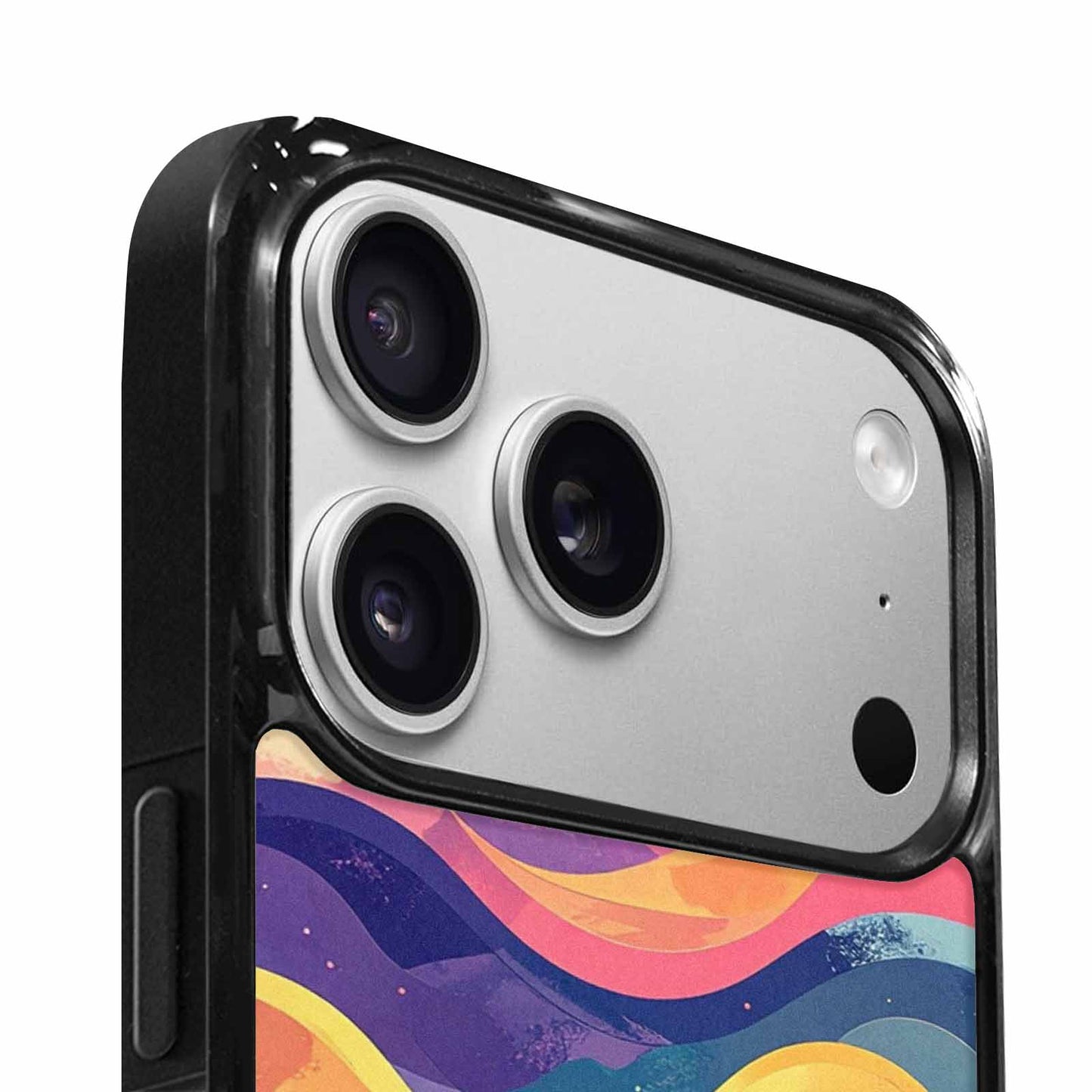 iPhone 17 Pro Max Case — Glowing Camo Wave Camo, Custom Printed Phone Case