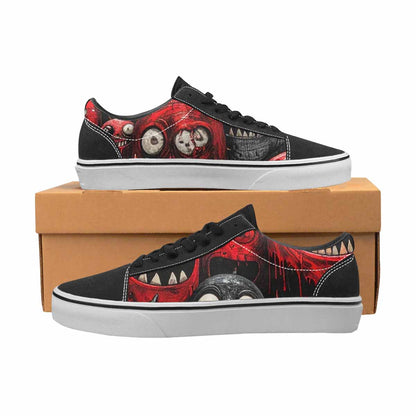 WOMEN'S Monsters (general) Lace-Up Canvas Vivid Custom Sneakers
