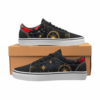 WOMEN'S Zodiac Constellation Lace-Up Canvas Dark Academia Sneakers