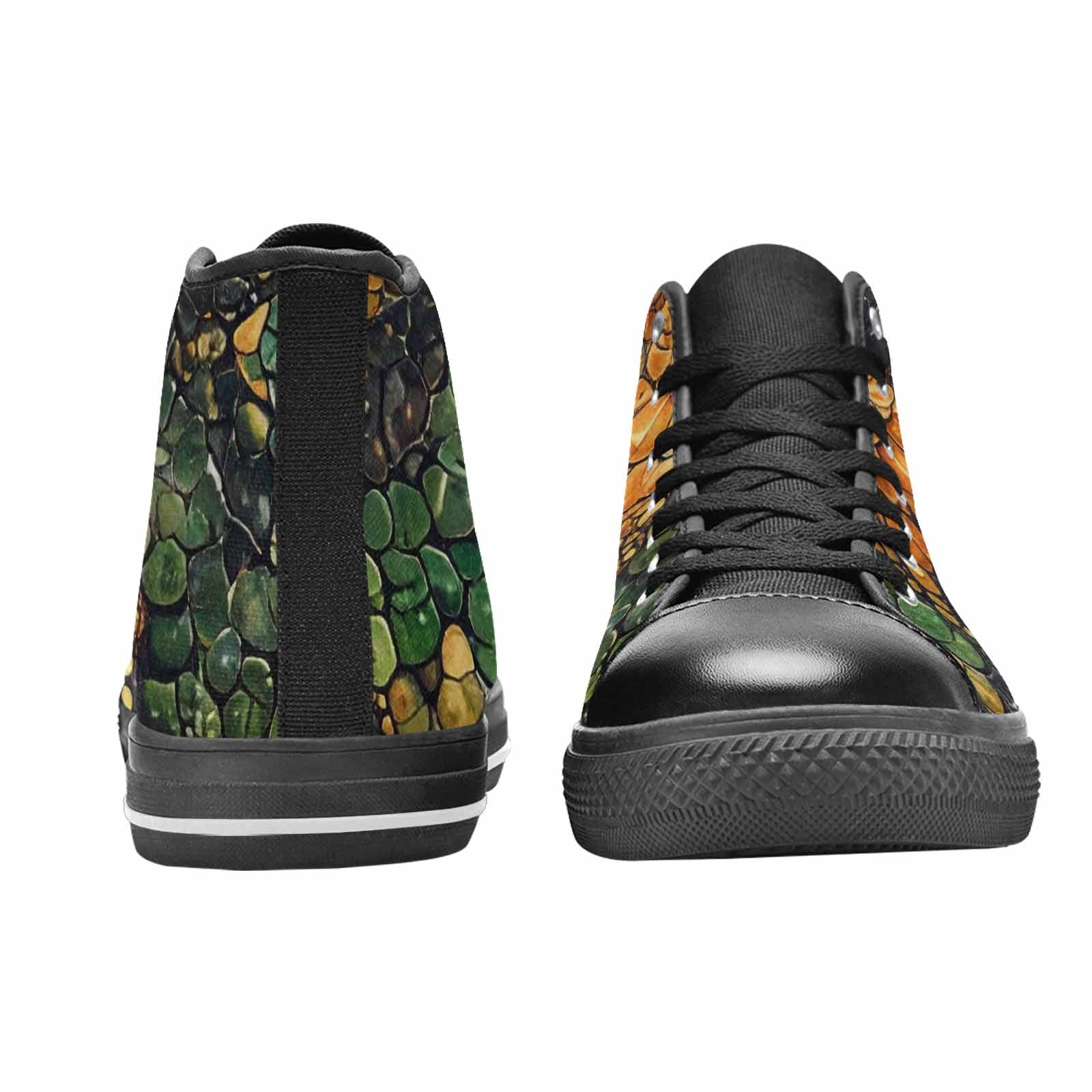MEN'S Snake Skin Reptile High Top Canvas Aesthetic Custom Shoes