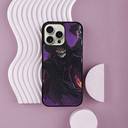 iPhone 16 Pro Max Case — Scary Horror Halloween Art Print Edge, Personalized Phone Case