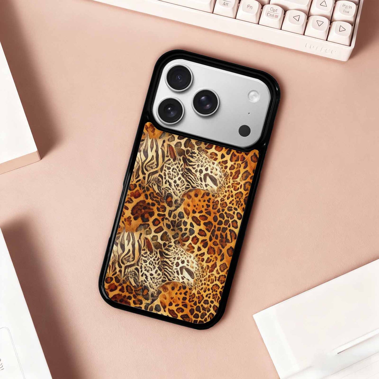 iPhone 17 Pro Case — Small Animal Print Pattern Randomly Animal, Custom Art Phone Cover