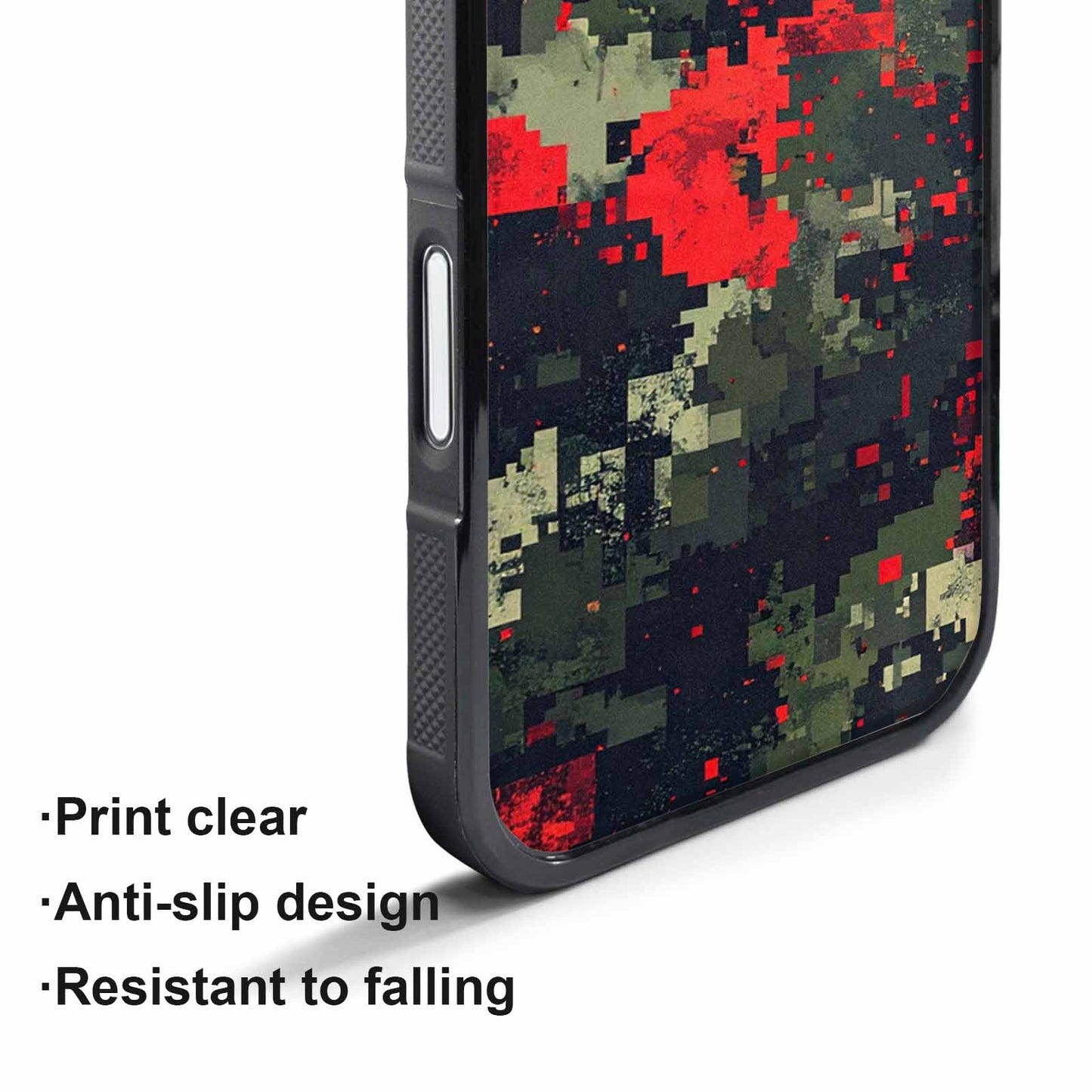 iPhone 17 Air Case — Small Military Camouflage Blotch Pattern Camo, Custom Printed Phone Case