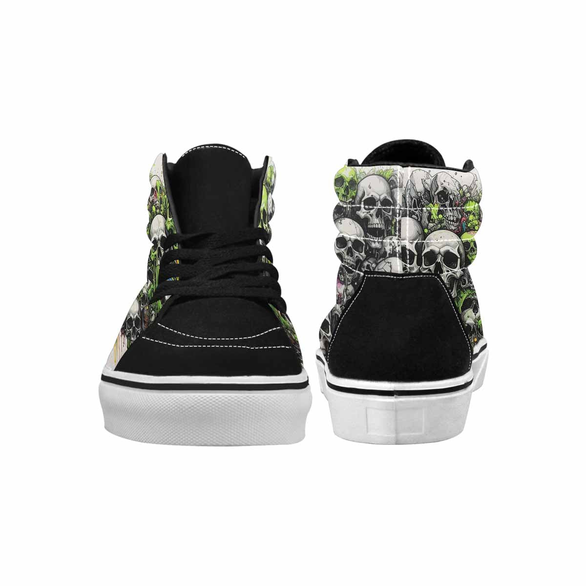 MEN'S Rainbow From Skull S High Top Canvas Surreal Shoes