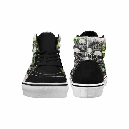 MEN'S Rainbow From Skull S High Top Canvas Surreal Shoes