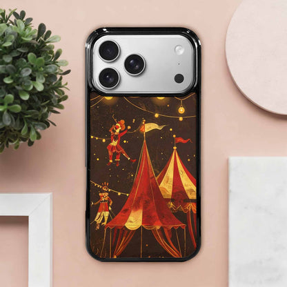 iPhone 17 Pro Max Case — Vintage Circus Art Pattern Retro Vintage, Custom Made Phone Cover