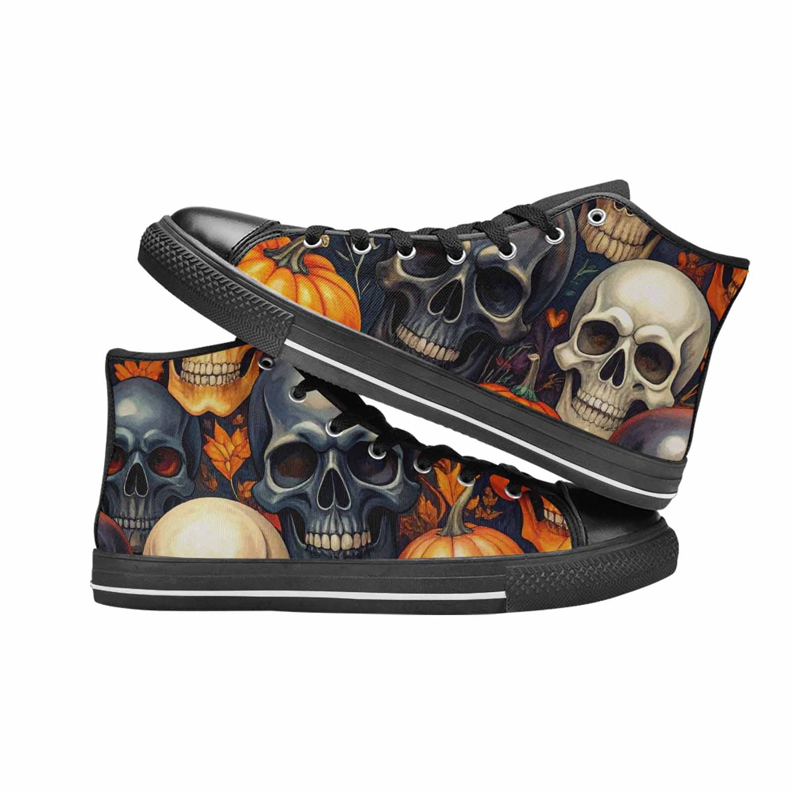 MEN'S Skulls - Halloween High Top Canvas Grunge Shoes