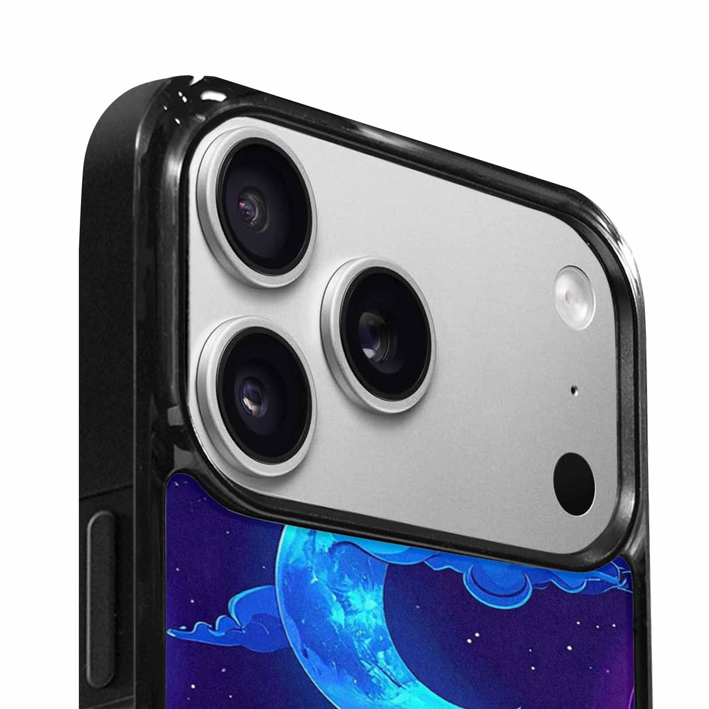 iPhone 17 Pro Max Case — Neon Winter Moon Cartoon Cute, Unique Phone Case Design
