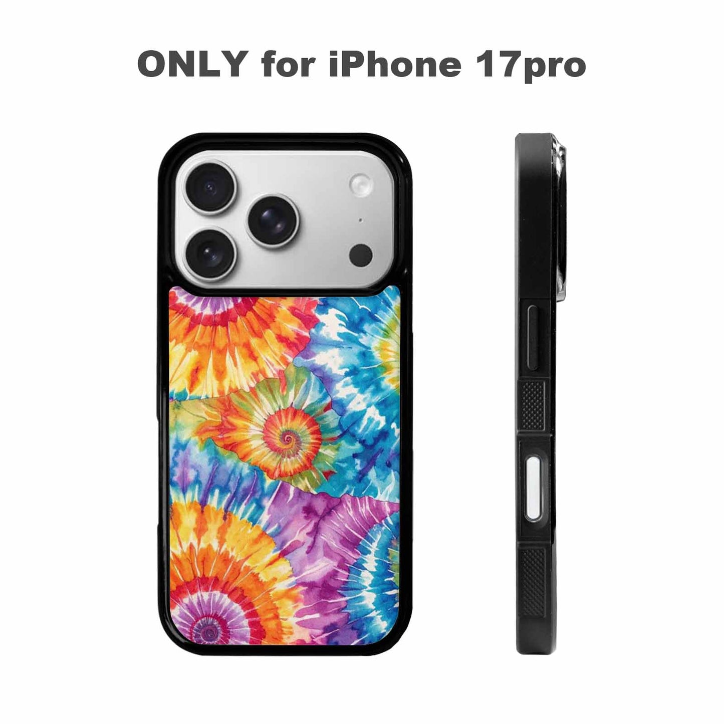 iPhone 17 Pro Case — Small Tie Dye Swirl Pattern Tie, Custom Print Case Cover