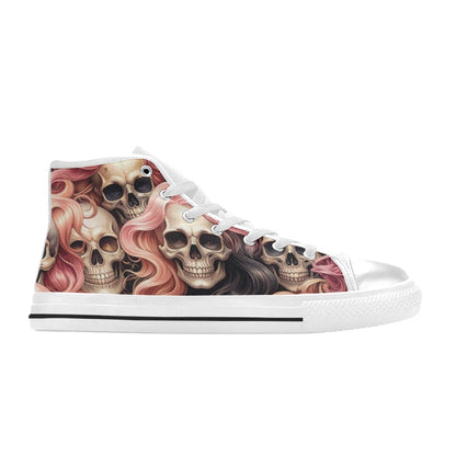 MEN'S Dark Feminine Flowing Hair High Top Canvas Y2K Custom Shoes