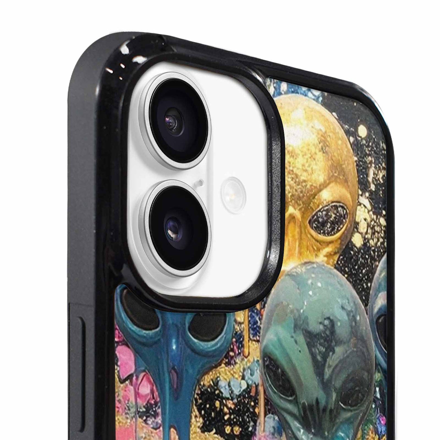 iPhone 17 Case — Aliens Marblemelting Aliens Pa Alien Scifi, Custom Printed Phone Case