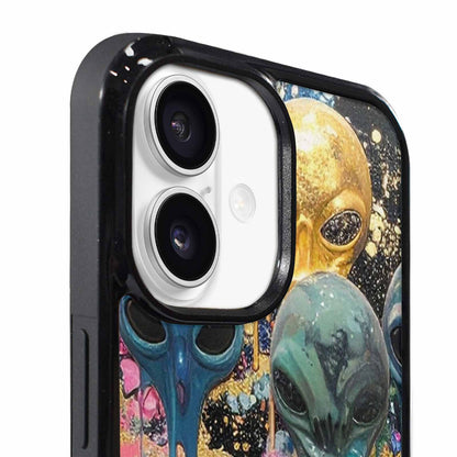 iPhone 17 Case — Aliens Marblemelting Aliens Pa Alien Scifi, Custom Printed Phone Case