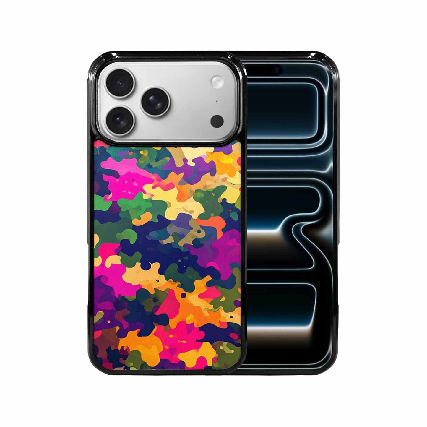 iPhone 17 Pro Max Case — Small Military Camouflage Blotch Camo, Custom Designed Case Cover