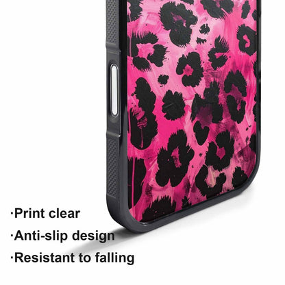 iPhone 17 Pro Case — Black Pink Ink Animal Print Animal, Custom Print Case Cover