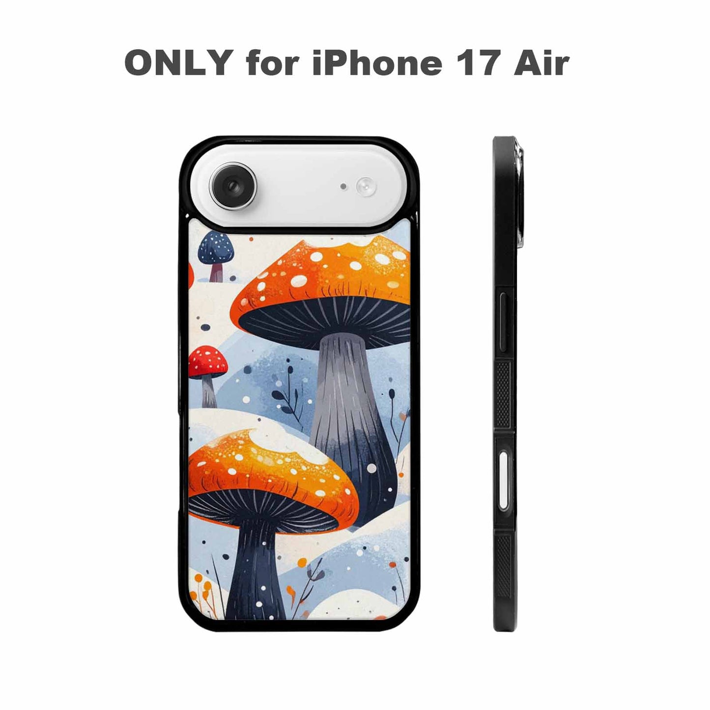 iPhone 17 Air Case — Vivid Winter Mushroom Seamless Cartoon Cute, Unique Phone Case Design