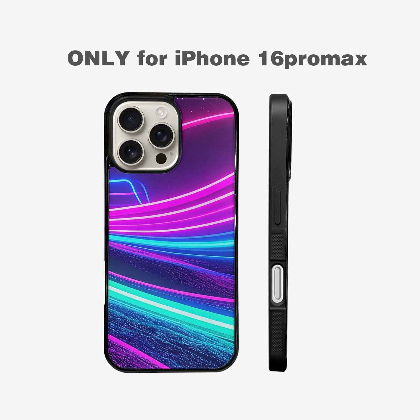 iPhone 16 Pro Max Case — 80s Neon Cartoon Custom, Personalized Phone Case