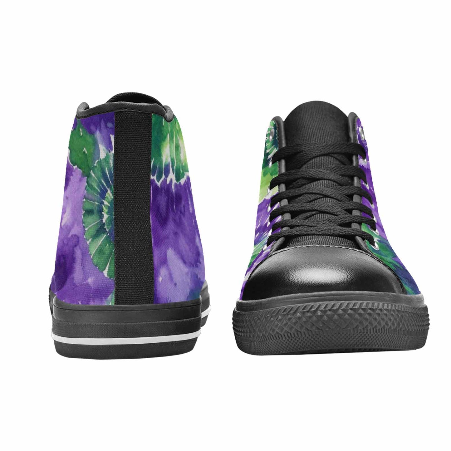 MEN'S Tie Dye - High Top Canvas Wallpaper Art Sneakers
