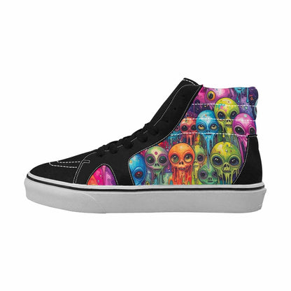 MEN'S Melting Aliens High Top Canvas Dreamlike Shoes
