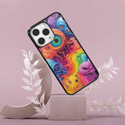 iPhone 15 Pro Max Case — Aliens Tie Dyemelting Aliens P, Custom Designed Case Cover
