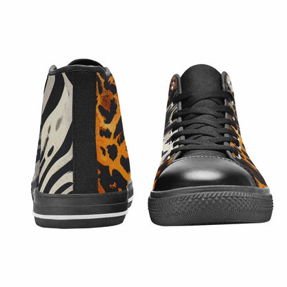MEN'S Animal Print High Top Canvas Y2K Custom Sneakers