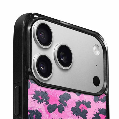 iPhone 17 Pro Max Case — Leopard Neon Pink Teal Airbrush Animal, Personalized Phone Case