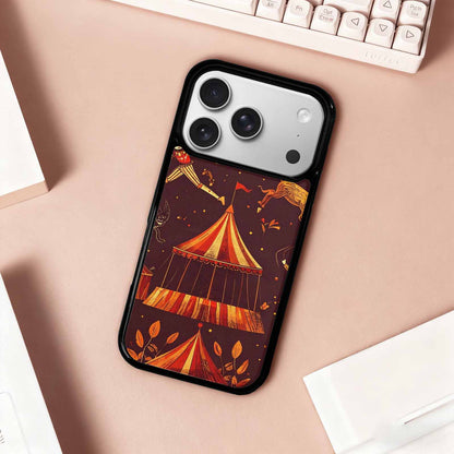 iPhone 17 Pro Case — Vintage Circus Art Pattern Retro Vintage, Custom Made Phone Cover