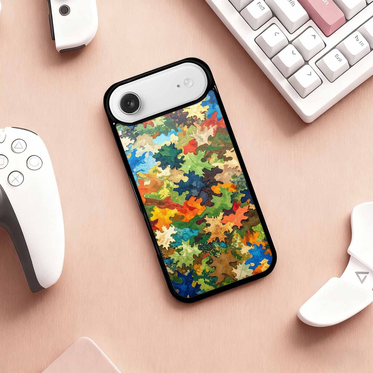 iPhone 17 Air Case — Camo Patches Full Color Vibrant Camo, Customized Protective Case