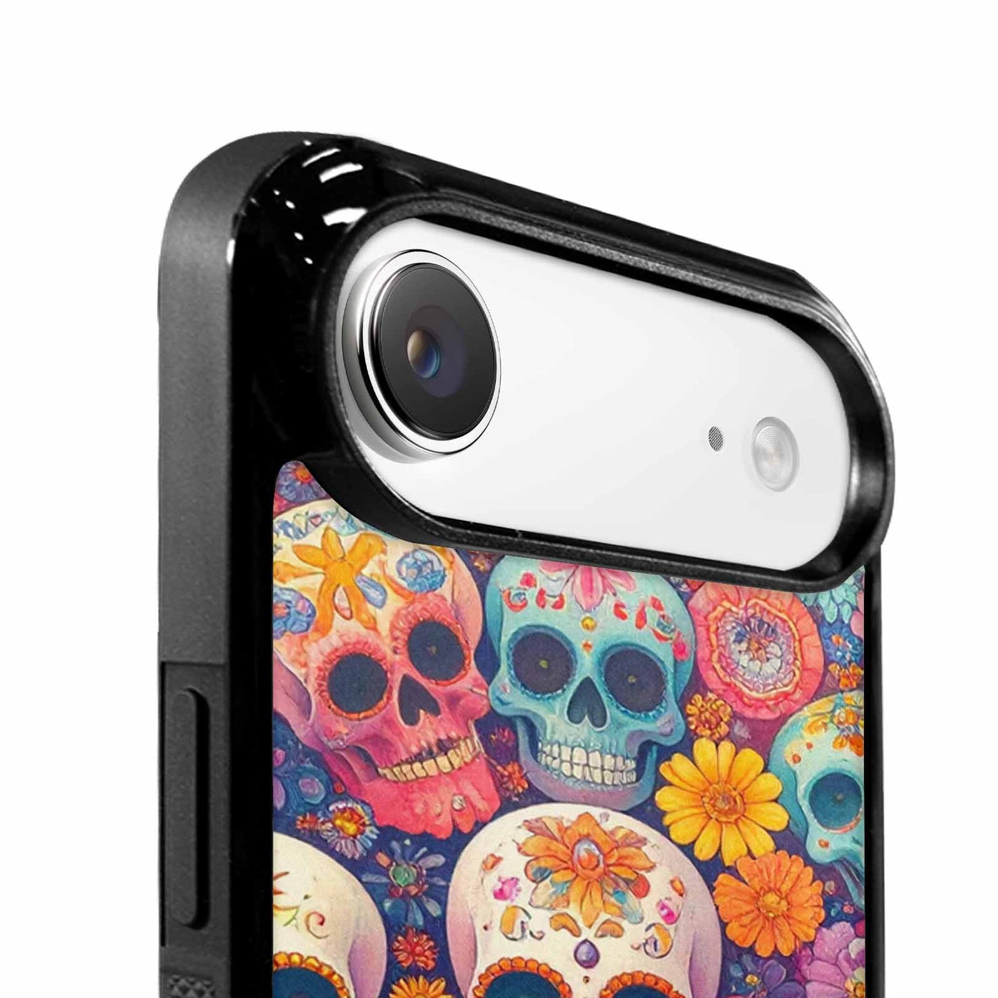 iPhone 17 Air Case — Ornate Candy Color Skull Pattern Gothic, Custom Made Phone Cover