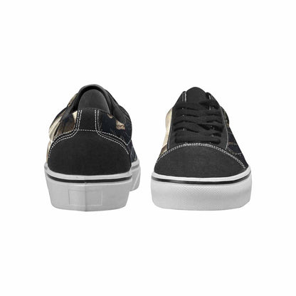 WOMEN'S Skulls - Roses Canvas Lace-Up Aesthetic Custom Sneakers