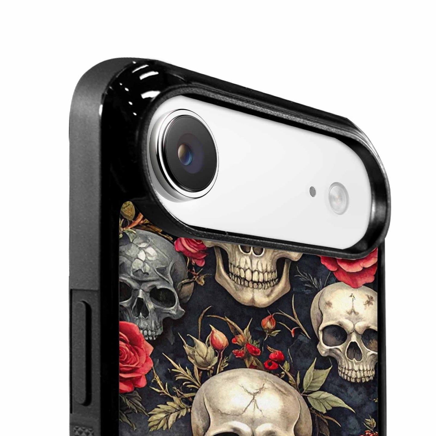 iPhone 17 Air Case — Skulls Roses And Skulls Small Gothic, Customized Protective Case