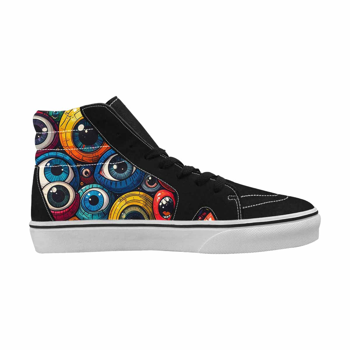 WOMEN'S Cartoon Eyeballs High Top Canvas Cottagecore Sneakers