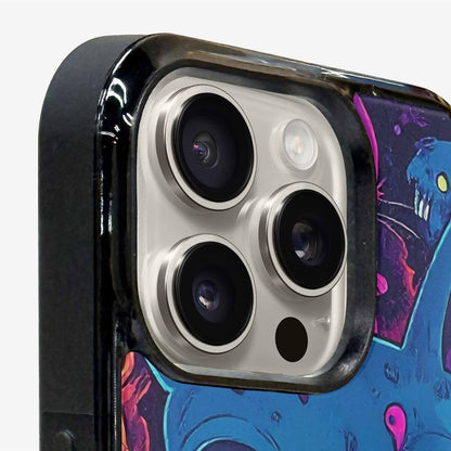 iPhone 16 Pro Max Case — Mixed Toxic Glow Creature Pattern Hundreds, Custom Made Phone Cover