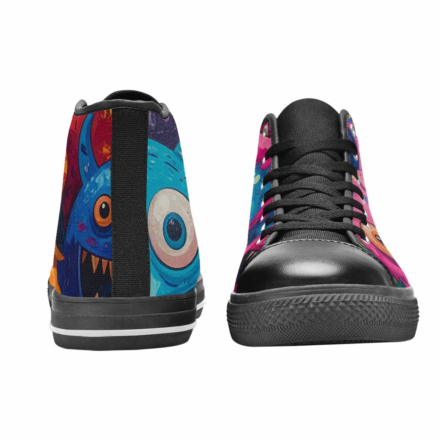 MEN'S Goofy Cartoon Monster High Top Canvas Cottagecore Sneakers
