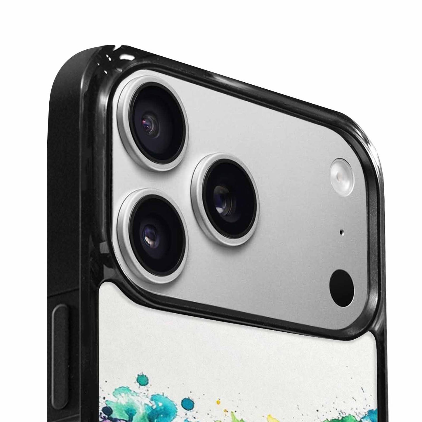 iPhone 17 Pro Max Case — Black &amp; Green Ink Tie Dye, Unique Phone Case Design