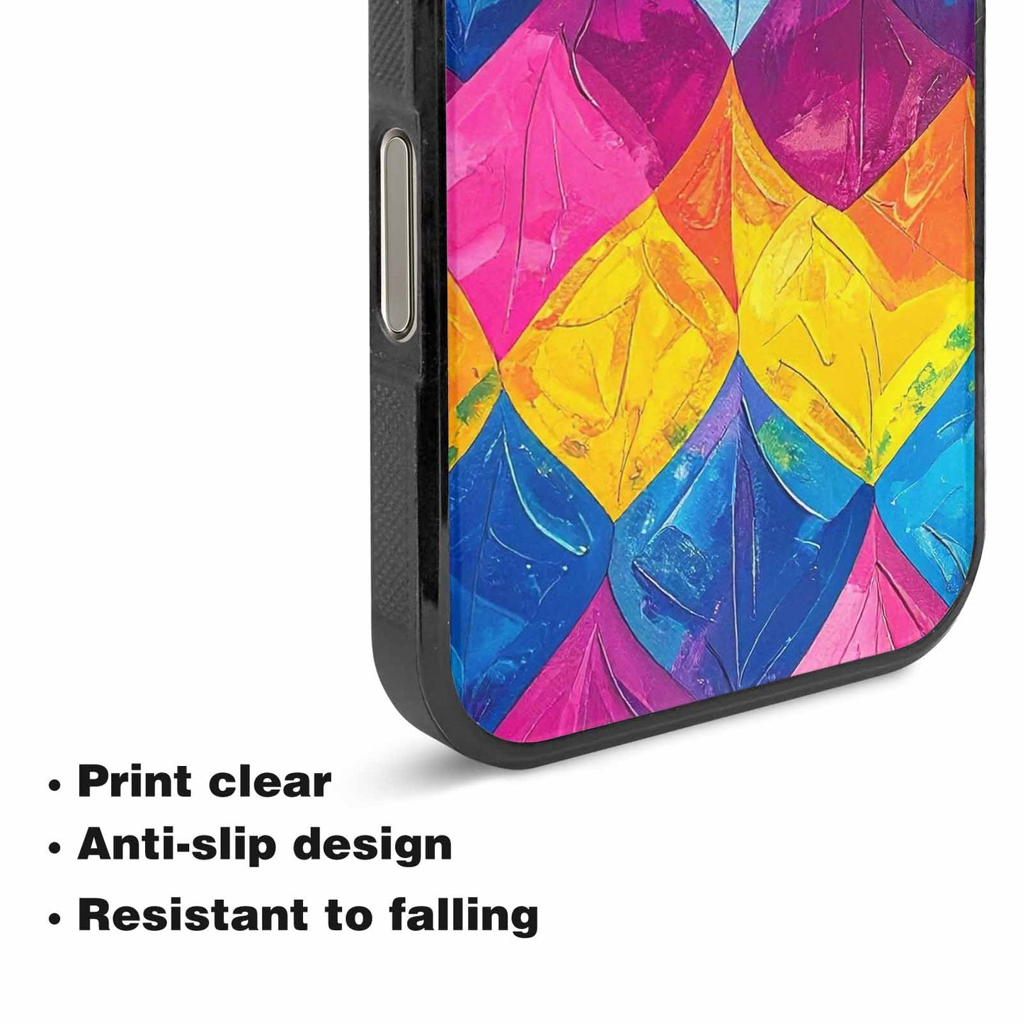 iPhone 16 Pro Case — Pansexual Flag Color Theme Small Rainbow, Customized Protective Case