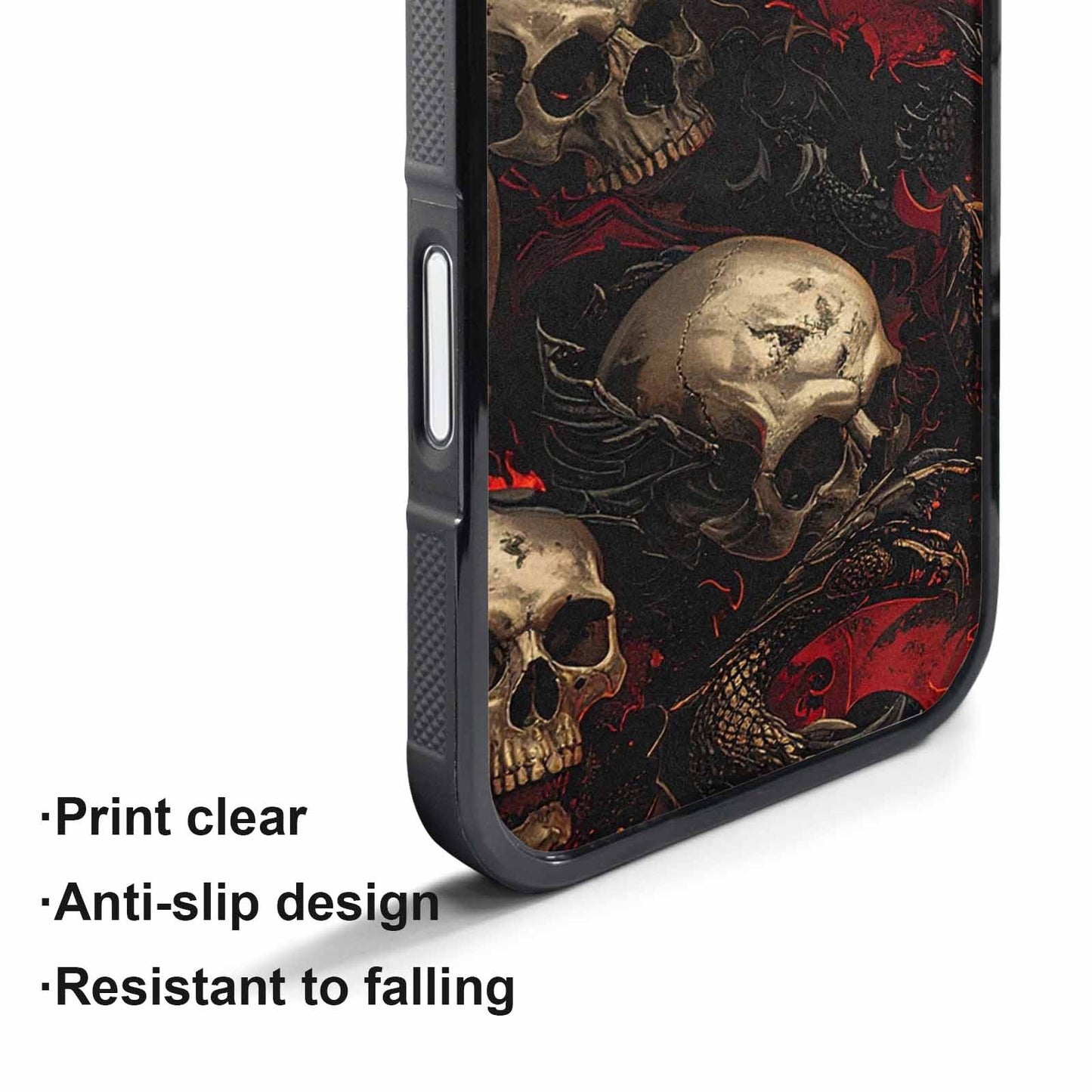 iPhone 17 Air Case — Skull Dark Art Gothic Print Gothic, Custom Printed Phone Case