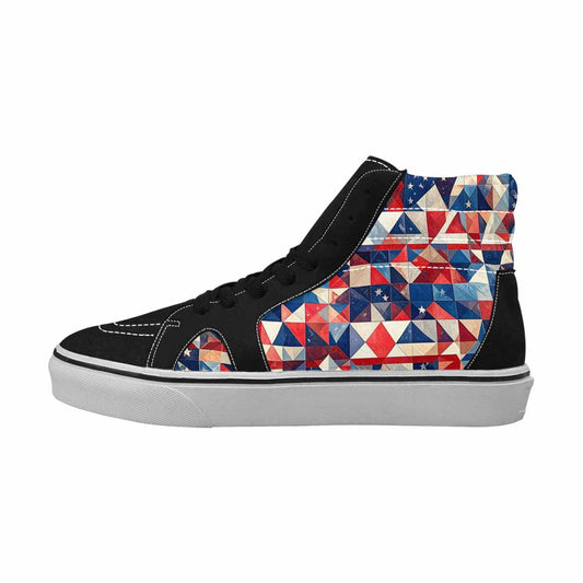 MEN'S American Flag Stars High Top Canvas Aesthetic Custom Shoes