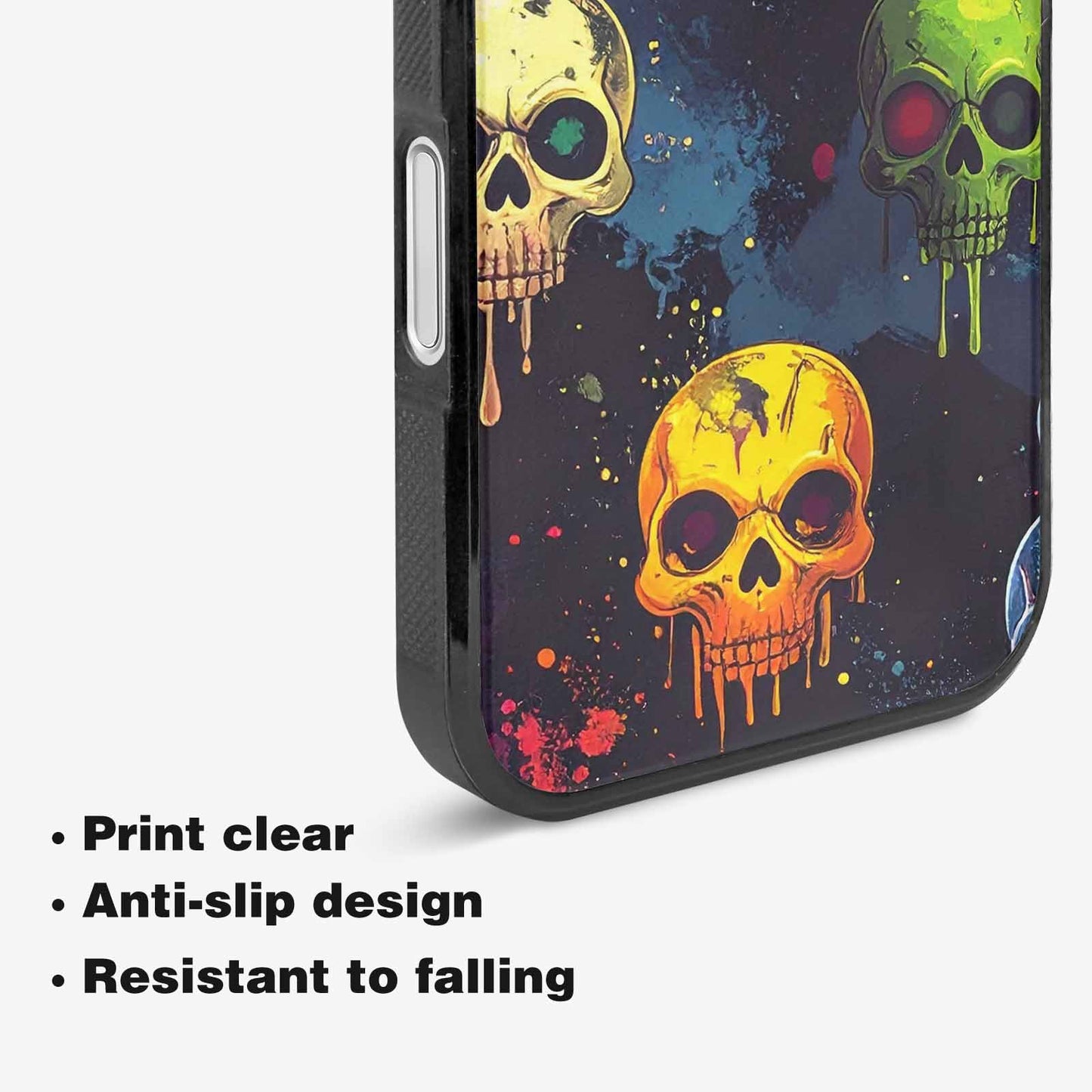 iPhone 16 Plus Case — Radioactive Ghost Bunny Skull Small Radioactive, Custom Art Phone Cover