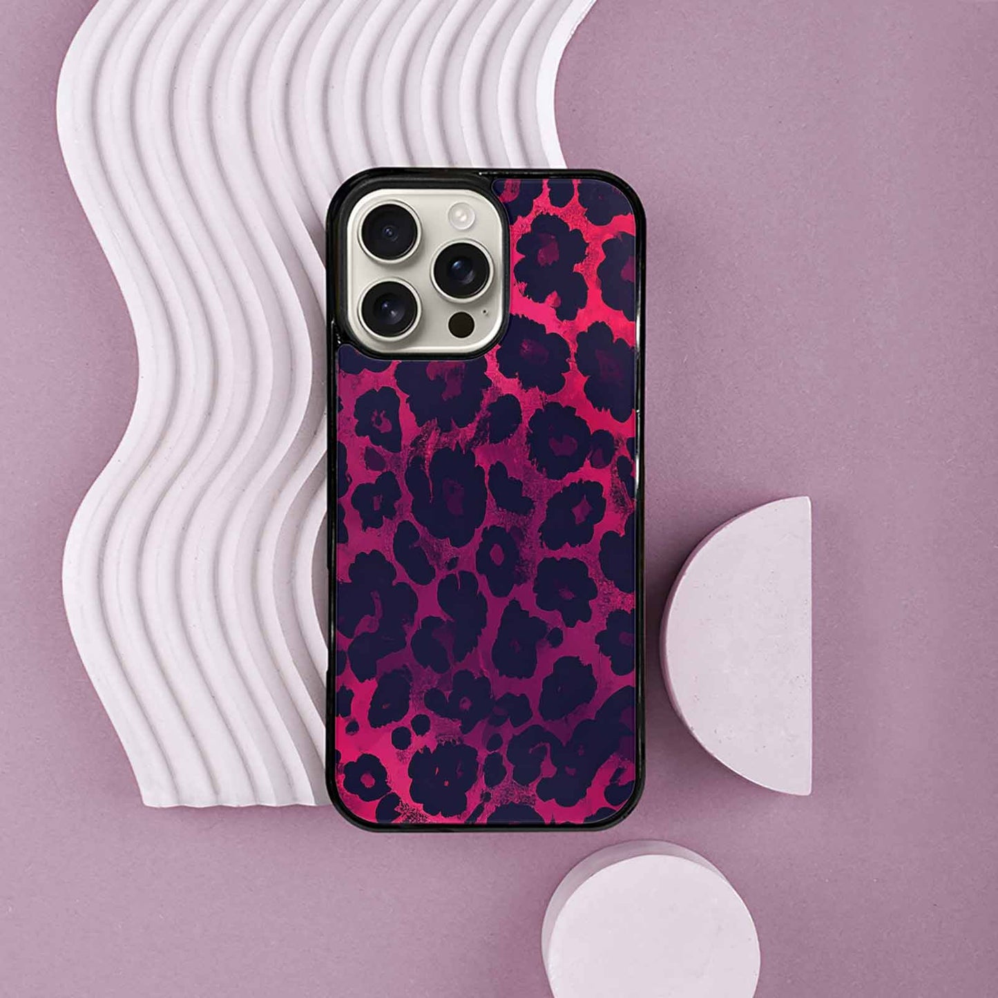 iPhone 16 Pro Max Case — Leopard Print Dark, Custom Print Case Cover