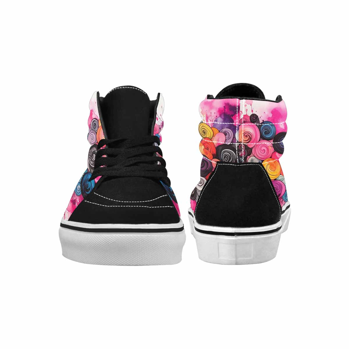MEN'S Tie High Top Canvas Y2K Custom Shoes